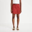 Jupe-short trap&egrave;ze courte vieux rose femme