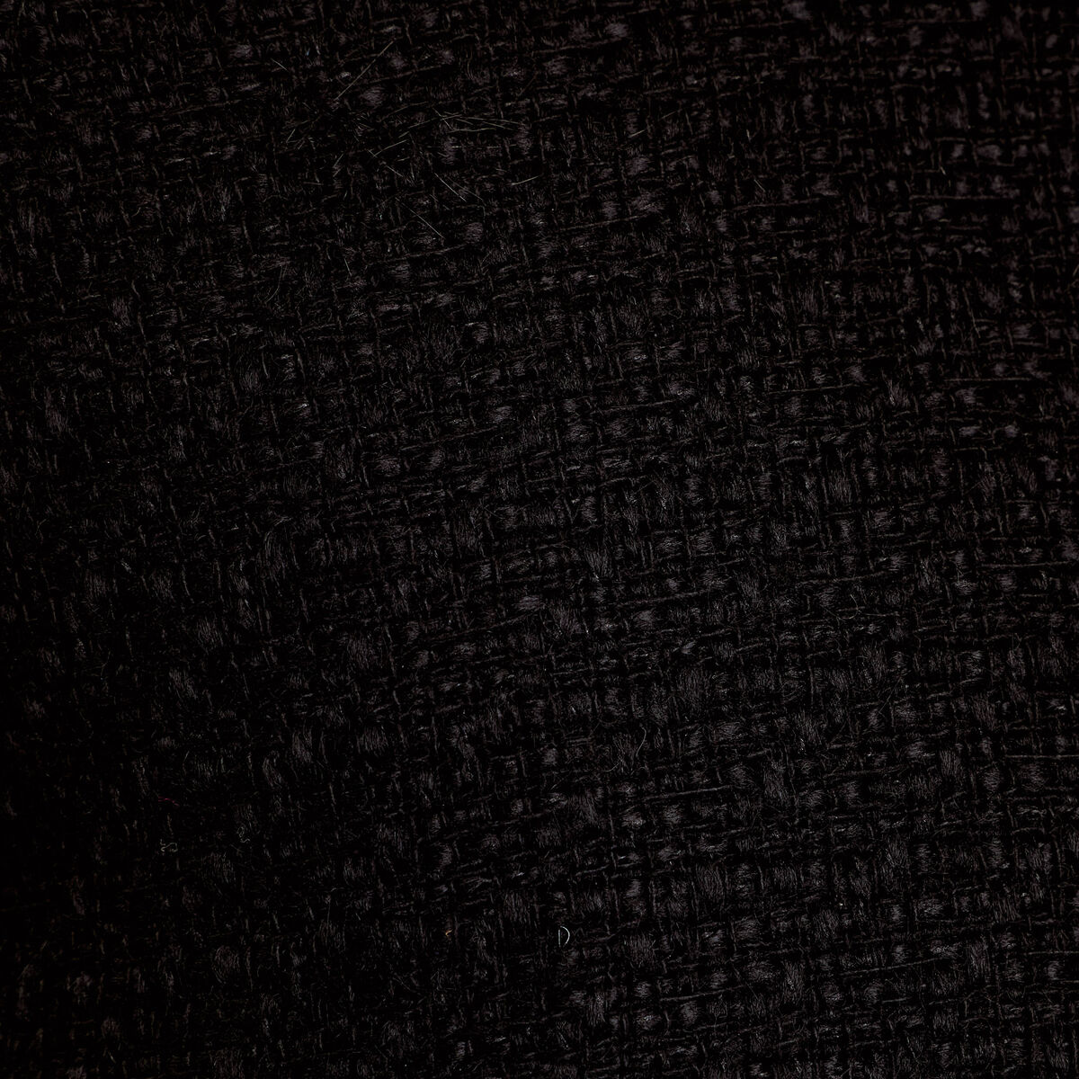 Veste droite cropped en tweed noir femme