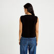 Gilet sans manches noir femme