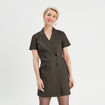 Robe portefeuille gris femme