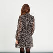 Robe &eacute;vas&eacute;e boutonn&eacute;e beige femme