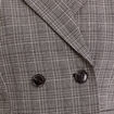 Veste ajustée boutonnée gris femme