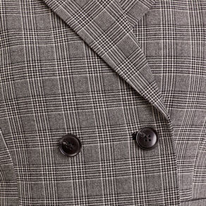Veste ajustée boutonnée gris femme