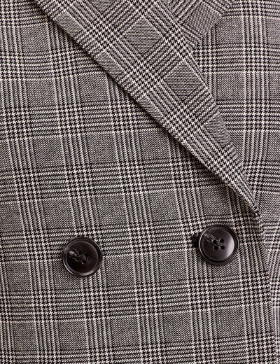 Veste ajustée boutonnée gris femme