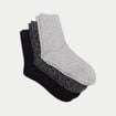 Lot de 3 paires de chaussettes gris clair femme