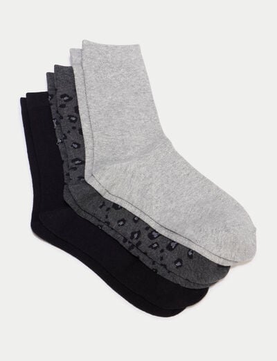 Lot de 3 paires de chaussettes gris clair femme