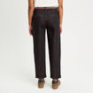 Jeans chino avec ceinture noir femme