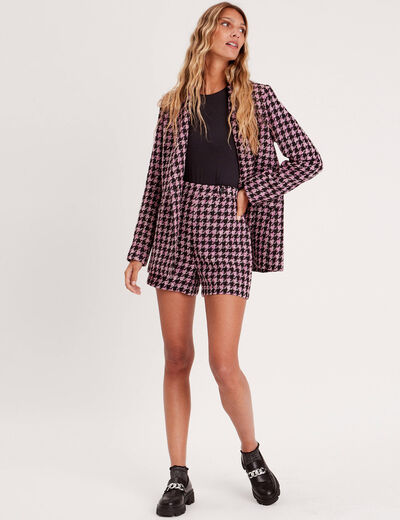 Short ajusté noir femme