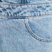 Combinaison pantalon en jean denim bleach femme