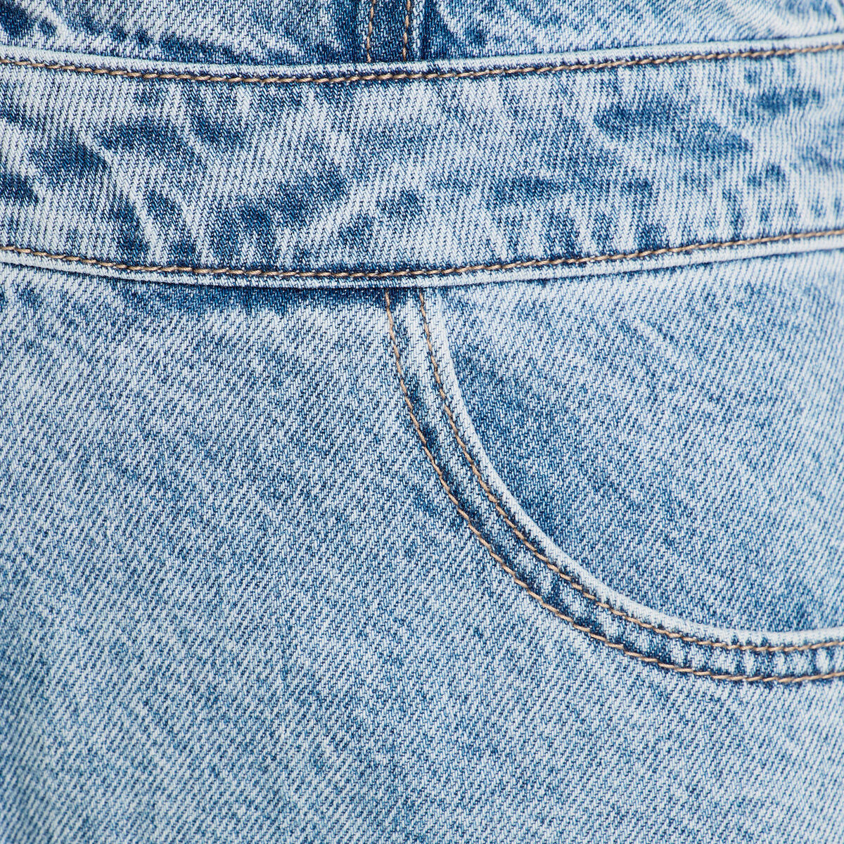 Combinaison pantalon en jean denim bleach femme