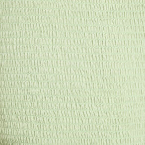 T-shirt smocké avec broderie vert clair femme