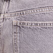 Jean wide leg taille standard denim gris femme