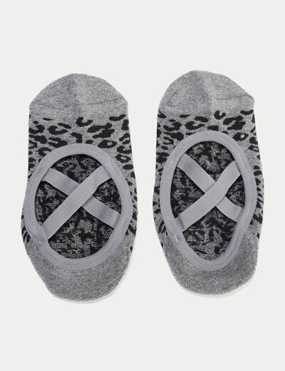 Chaussettes gris fonc&eacute; femme