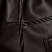 Robe moulante simili cuir noir femme