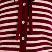 Gilet &agrave; capuche manches longues bordeaux femme