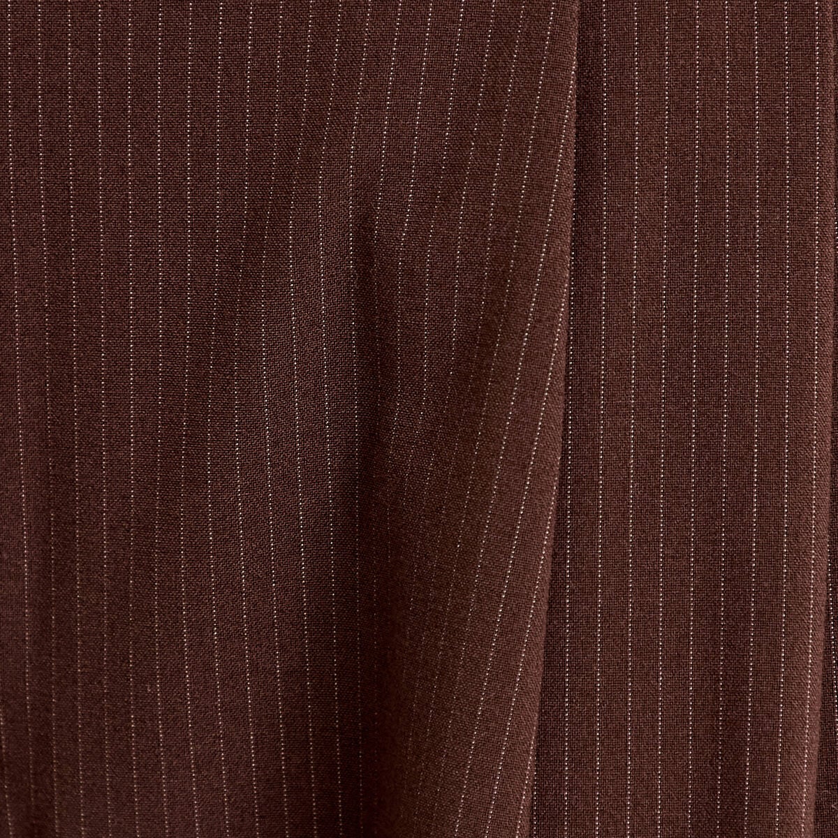 Pantalon large &agrave; pinces marron femme
