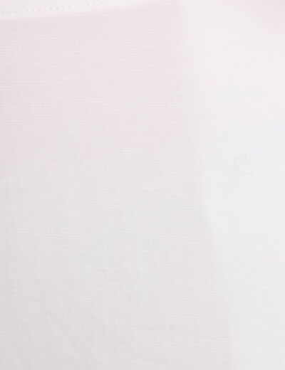 Pantalon large taille standard ecru femme