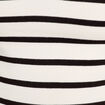 Pull manches courtes col polo blanc femme