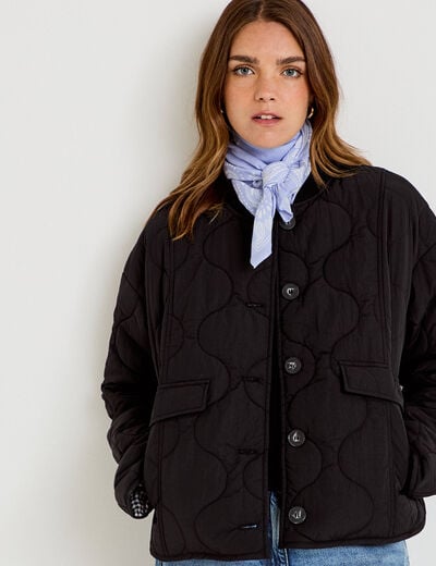 Veste ample manches longues noir femme
