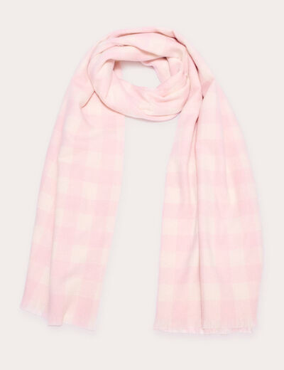 Écharpe rose poudrée femme