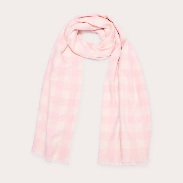 Écharpe rose poudrée femme