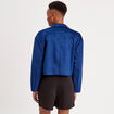 Veste zippée oversize bleu electrique femme