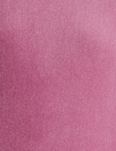 Body en velours d&eacute;collet&eacute; dos rose clair femme