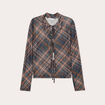 Blouse avec noeuds marron foncé femme