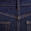 Jupe midi droite en jean denim brut femme