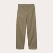 Pantalon barrel taille haute vert kaki femme