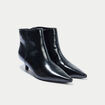 Bottines &agrave; talon noir femme