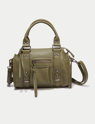 Sac port&eacute; main vert kaki femme