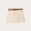 Jupe-short en jean sable femme