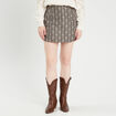 Jupe-short droite blanc femme