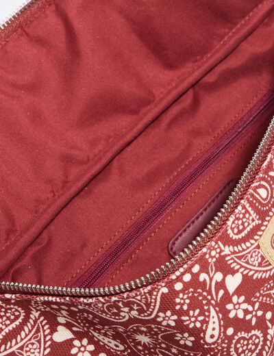 Sac banane rouge foncé femme