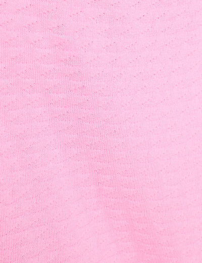 Pull col bateau rose femme