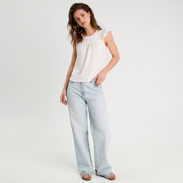 blouse sans manches blanc femme Blouse sans manches blanc femme
