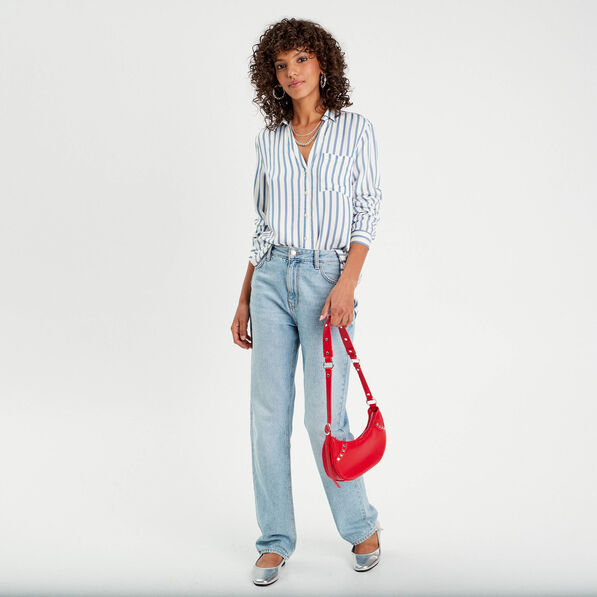 chemise manches longues bleu marine femme Chemise manches longues bleu marine femme