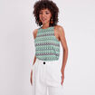 D&eacute;bardeur doublure crochet vert femme