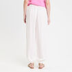 Pantalon bouffant taille standard ecru femme