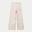 Pantalon bootcut taille basse en jean ecru femme
