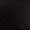 Polo manches courtes côtelé noir femme