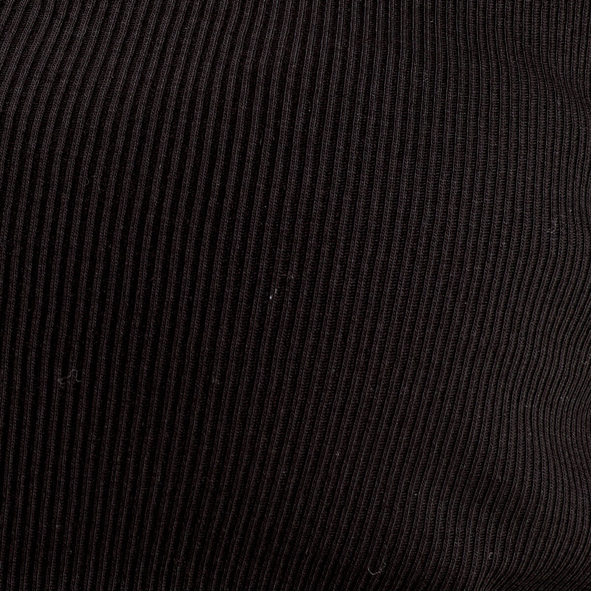Polo manches courtes côtelé noir femme