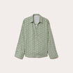 Vareuse droite courte col classique vert femme