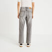Jean droit taille standard denim gris femme