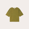 T-shirt manches courtes vert olive femme