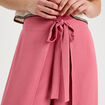 Pantalon large fluide pans vieux rose femme