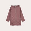 Parka réversible à capuche vieux rose femme