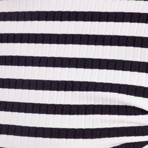 T-shirt cintré col montant noir femme