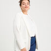 Veste blazer cintrée ecru femme